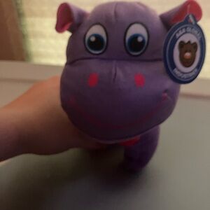 Purple Hippo Plush Toy